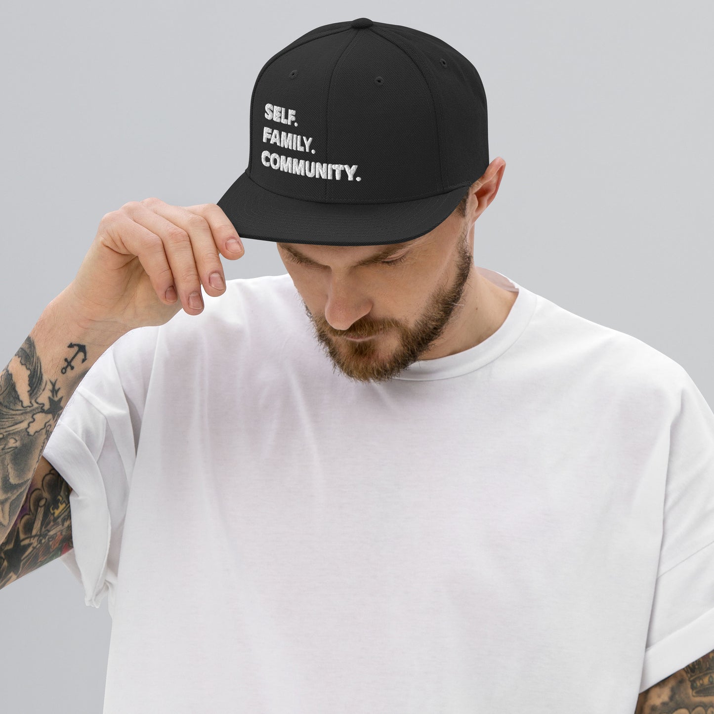 Better Human - Snapback Hat - Black